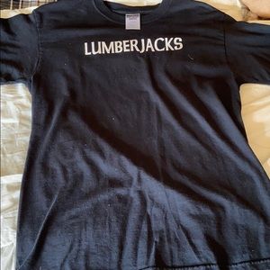 black t-shirt